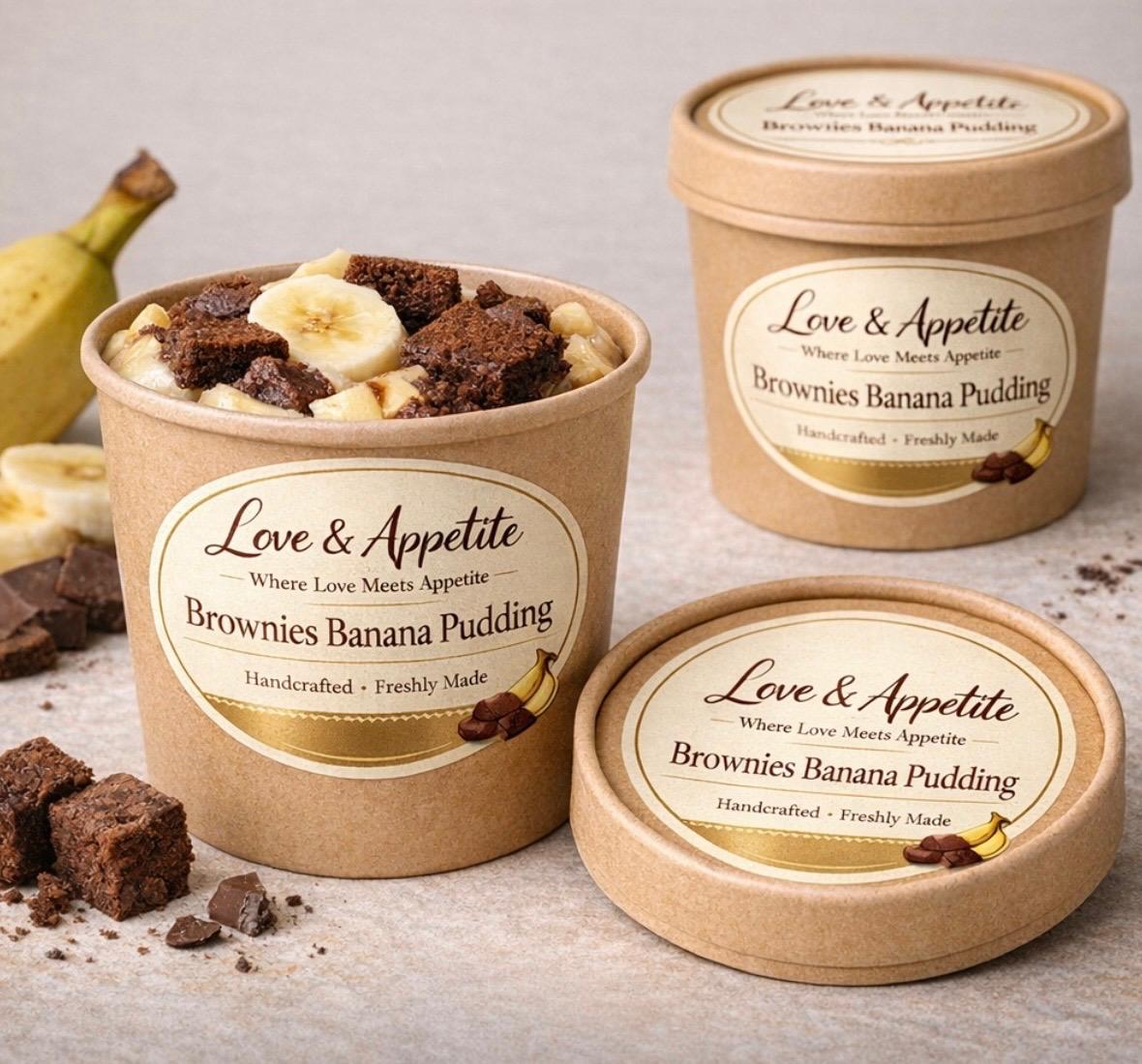 Brownies Banana Pudding (300g)