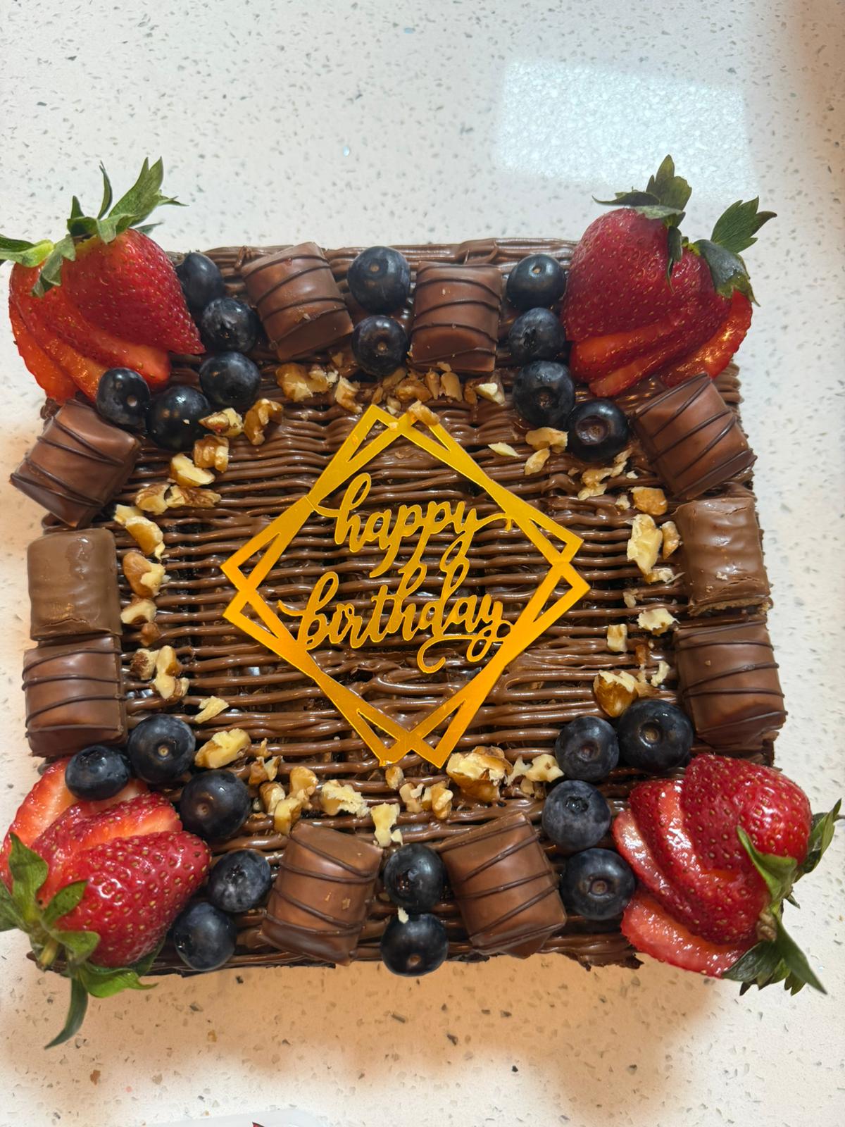 Brownies Birthday Cake (8x8inch)